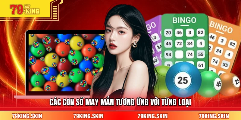 Các con số may mắn tương ứng với từng loại